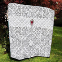 World Football 2026 Turkey Quilt Crescent Stars Ottoman Baroque White Version