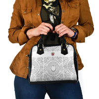 World Football 2026 Turkey Shoulder Handbag Crescent Stars Ottoman Baroque White Version