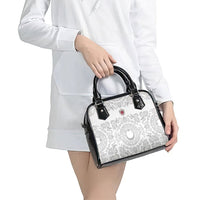 World Football 2026 Turkey Shoulder Handbag Crescent Stars Ottoman Baroque White Version