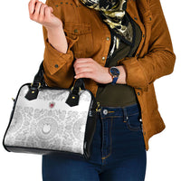World Football 2026 Turkey Shoulder Handbag Crescent Stars Ottoman Baroque White Version