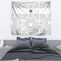 World Football 2026 Turkey Tapestry Crescent Stars Ottoman Baroque White Version
