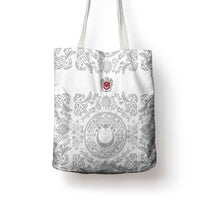 World Football 2026 Turkey Tote Bag Crescent Stars Ottoman Baroque White Version