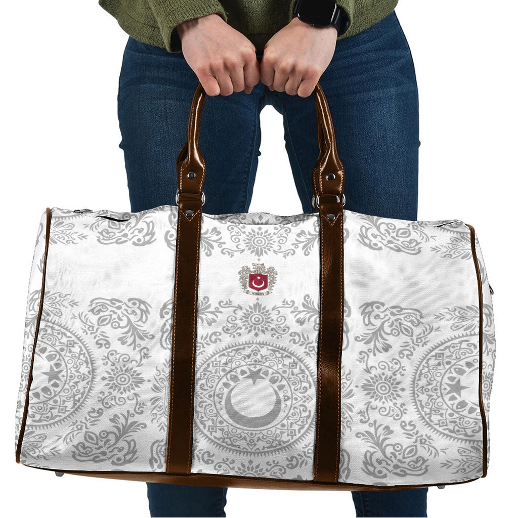 World Football 2026 Turkey Travel Bag Crescent Stars Ottoman Baroque White Version