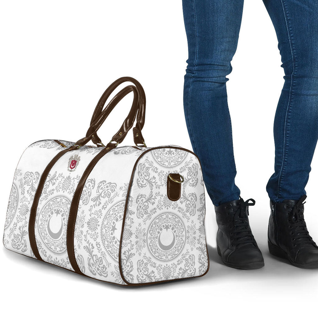 World Football 2026 Turkey Travel Bag Crescent Stars Ottoman Baroque White Version