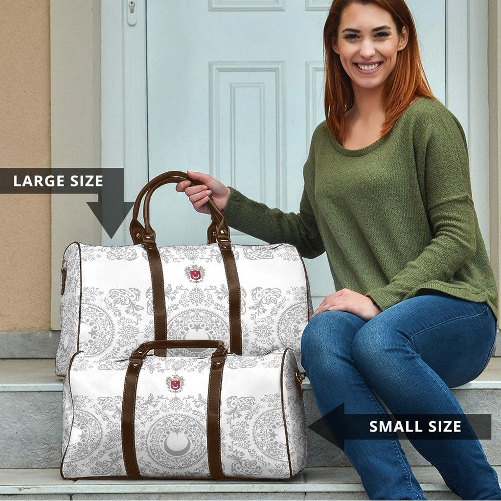 World Football 2026 Turkey Travel Bag Crescent Stars Ottoman Baroque White Version