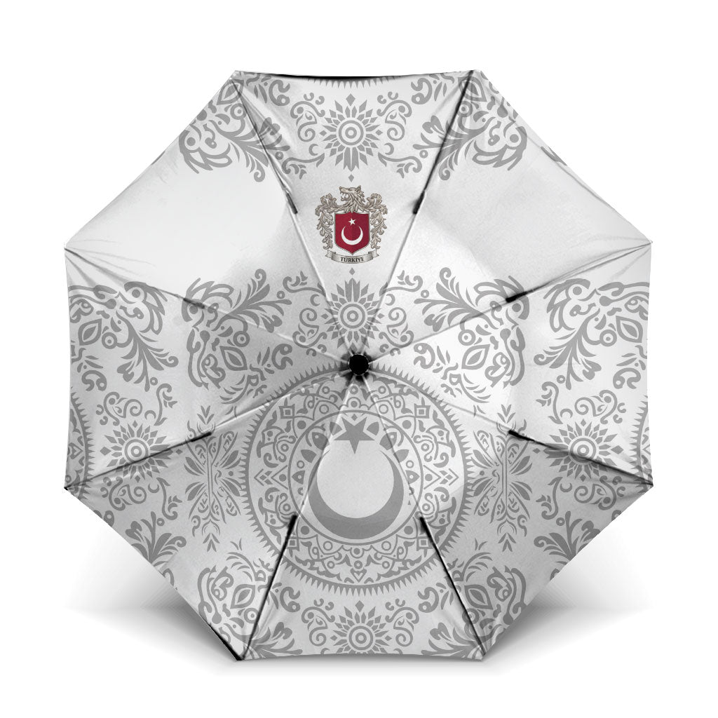 World Football 2026 Turkey Umbrella Crescent Stars Ottoman Baroque White Version