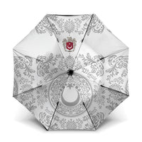World Football 2026 Turkey Umbrella Crescent Stars Ottoman Baroque White Version