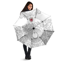 World Football 2026 Turkey Umbrella Crescent Stars Ottoman Baroque White Version