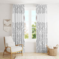 World Football 2026 Turkey Window Curtain Crescent Stars Ottoman Baroque White Version