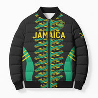 Custom Afro-Jamaicans Football Bomber Puffer Jacket Reggae Boyz Tribal Glory