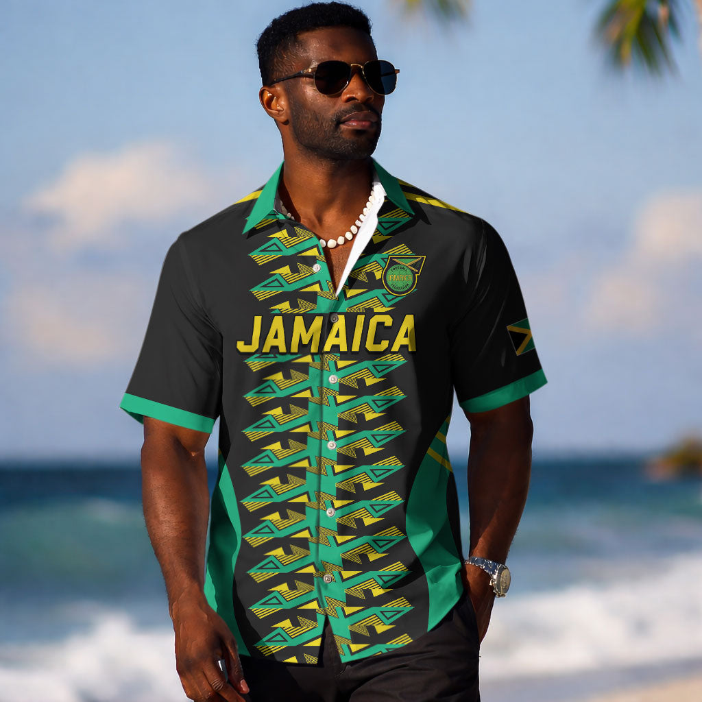 Custom Afro-Jamaicans Football Hawaiian Shirt Reggae Boyz Tribal Glory LT19