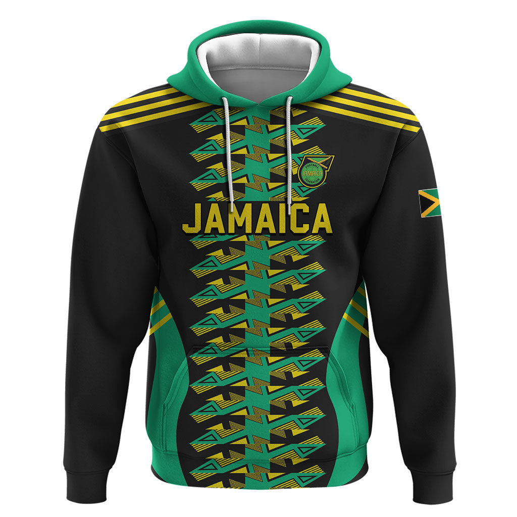 Custom Afro-Jamaicans Football Hoodie Reggae Boyz Tribal Glory