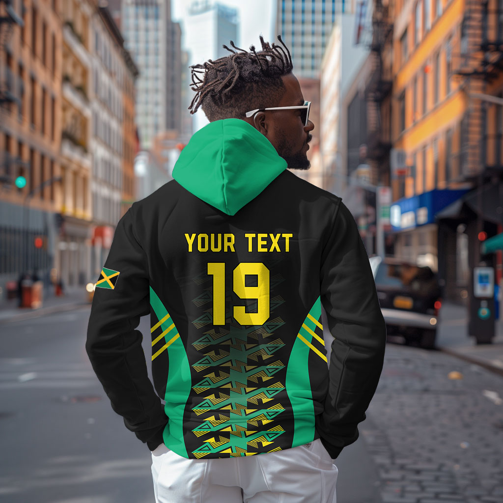 Custom Afro-Jamaicans Football Hoodie Reggae Boyz Tribal Glory