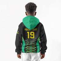 Custom Afro-Jamaicans Football Kid Hoodie Reggae Boyz Tribal Glory