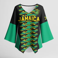 Custom Afro-Jamaicans Football Kimono Sleeve Blouse Reggae Boyz Tribal Glory