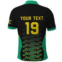 Custom Afro-Jamaicans Football Polo Shirt Reggae Boyz Tribal Glory