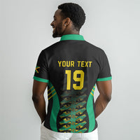 Custom Afro-Jamaicans Football Polo Shirt Reggae Boyz Tribal Glory LT19