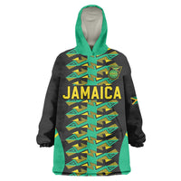 Custom Afro-Jamaicans Football Wearable Blanket Hoodie Reggae Boyz Tribal Glory