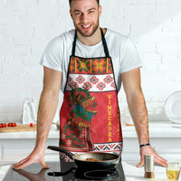 Personalized Romania Christmas Apron Romanian Carpet The Goat Dance - Wonder Print Shop