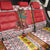 Personalized Romania Christmas Back Car Seat Cover Romanian Carpet The Goat Dance - Wonder Print Shop