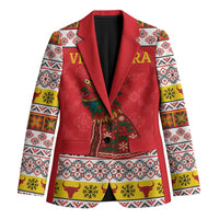 Personalized Romania Christmas Blazer Romanian Carpet The Goat Dance - Wonder Print Shop