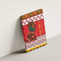 Personalized Romania Christmas Canvas Wall Art Romanian Carpet The Goat Dance - Wonder Print Shop