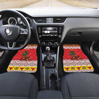 Personalized Romania Christmas Car Mats Romanian Carpet The Goat Dance - Wonder Print Shop