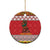 Personalized Romania Christmas Ceramic Ornament Romanian Carpet The Goat Dance - Wonder Print Shop