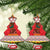 Personalized Romania Christmas Ceramic Ornament Romanian Carpet The Goat Dance - Wonder Print Shop