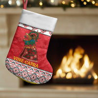 Personalized Romania Christmas Stocking Romanian Carpet The Goat Dance - Wonder Print Shop
