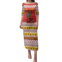 Personalized Romania Christmas Family Matching Puletasi and Hawaiian Shirt Romanian Carpet The Goat Dance - Wonder Print Shop