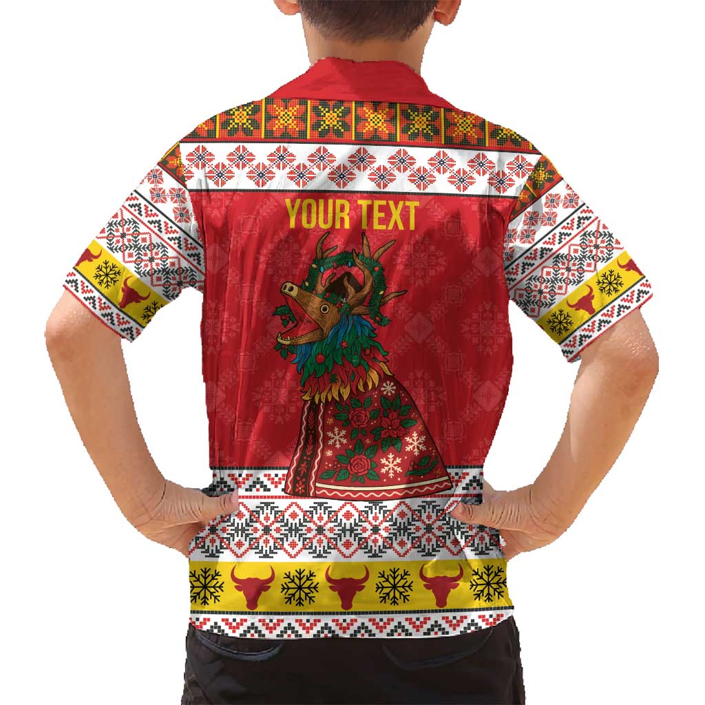 Personalized Romania Christmas Family Matching Summer Maxi Dress and Hawaiian Shirt Romanian Carpet The Goat Dance - Wonder Print Shop