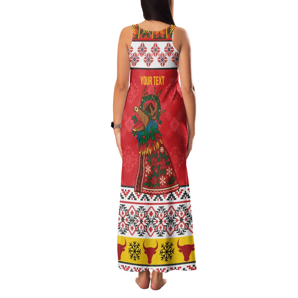 Personalized Romania Christmas Family Matching Tank Maxi Dress and Hawaiian Shirt Romanian Carpet The Goat Dance - Wonder Print Shop