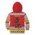 Personalized Romania Christmas Kid Hoodie Romanian Carpet The Goat Dance - Wonder Print Shop