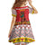 Personalized Romania Christmas Kid Short Sleeve Dress Romanian Carpet The Goat Dance - Wonder Print Shop