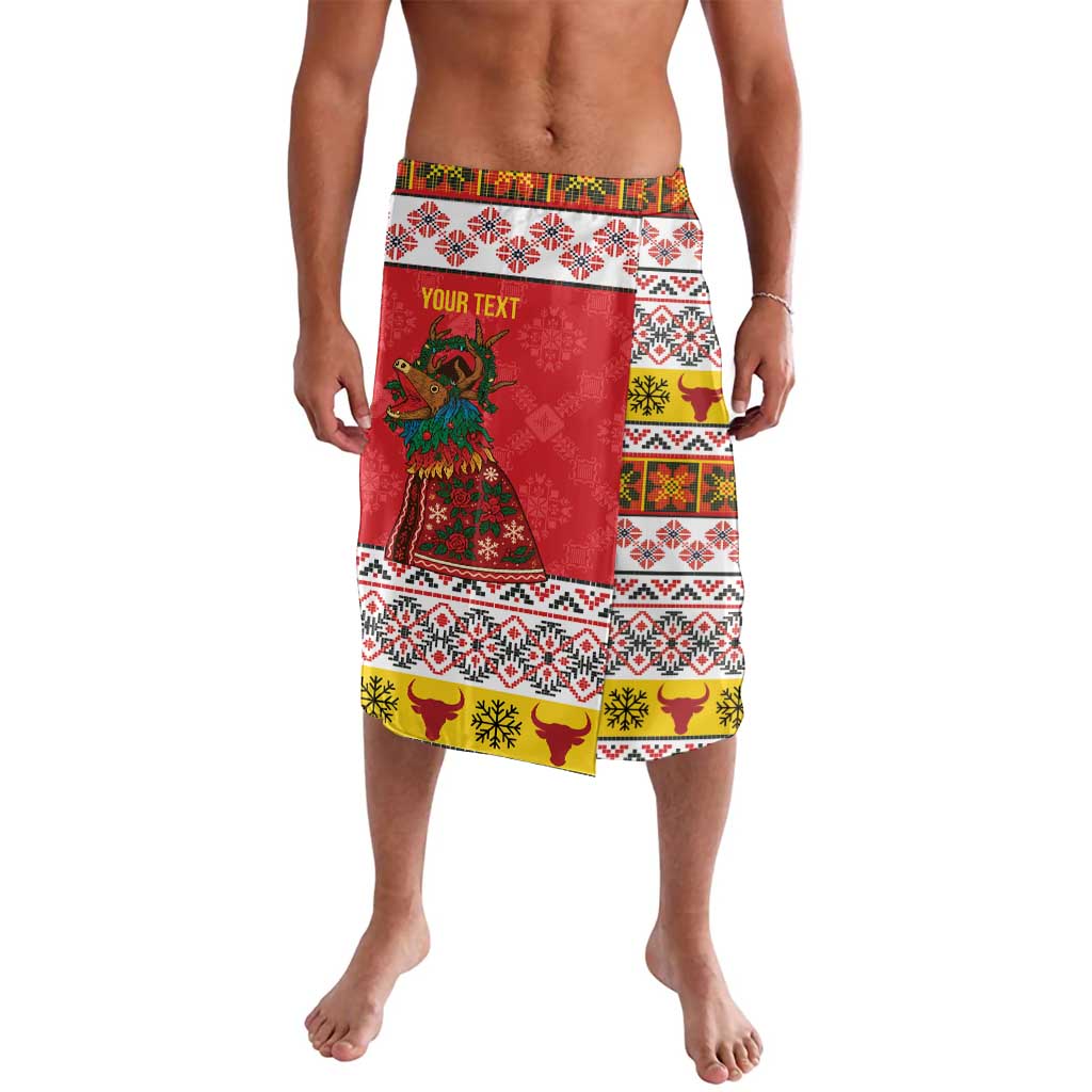 Personalized Romania Christmas Lavalava Romanian Carpet The Goat Dance - Wonder Print Shop