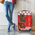 Personalized Romania Christmas Luggage Cover Romanian Carpet The Goat Dance - Wonder Print Shop