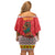 Personalized Romania Christmas Off Shoulder Short Dress Romanian Carpet The Goat Dance - Wonder Print Shop