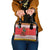 Personalized Romania Christmas Shoulder Handbag Romanian Carpet The Goat Dance - Wonder Print Shop