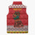 Personalized Romania Christmas Sleeveless Puffer Jacket Romanian Carpet The Goat Dance - Wonder Print Shop