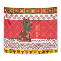 Personalized Romania Christmas Tapestry Romanian Carpet The Goat Dance - Wonder Print Shop