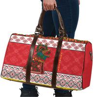 Personalized Romania Christmas Travel Bag Romanian Carpet The Goat Dance - Wonder Print Shop