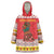 Personalized Romania Christmas Wearable Blanket Hoodie Romanian Carpet The Goat Dance - Wonder Print Shop