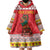 Personalized Romania Christmas Wearable Blanket Hoodie Romanian Carpet The Goat Dance - Wonder Print Shop
