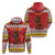 Personalized Romania Christmas Zip Hoodie Romanian Carpet The Goat Dance - Wonder Print Shop