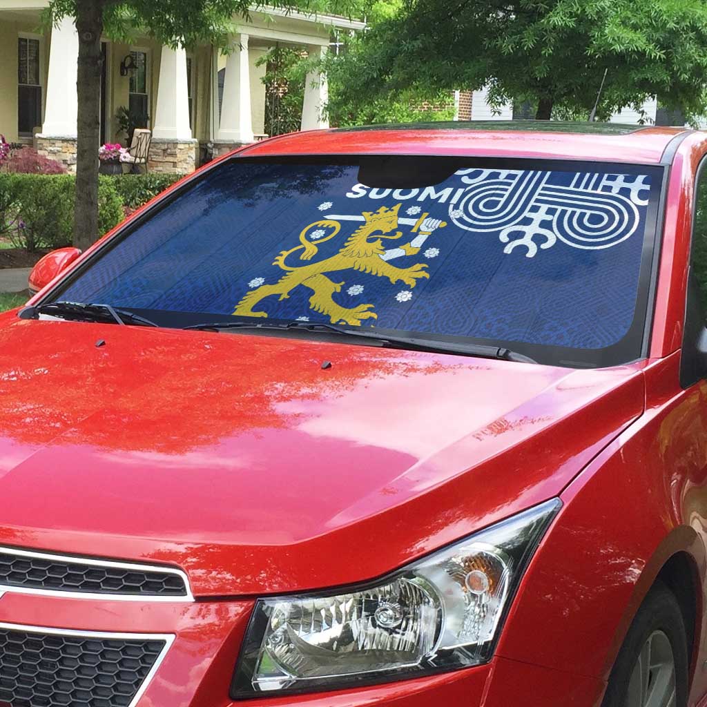 Finland Nordic Lion Auto Sun Shade Pride Of Suomi - Wonder Print Shop