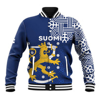 Finland Nordic Lion Baseball Jacket Pride Of Suomi - Wonder Print Shop