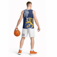 Finland Nordic Lion Basketball Jersey Pride Of Suomi - Wonder Print Shop