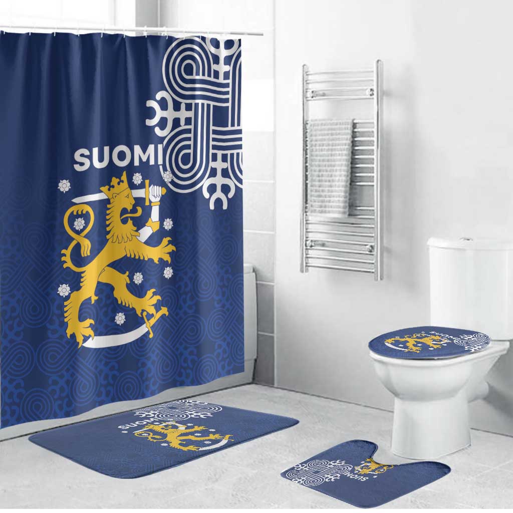 Finland Nordic Lion Bathroom Set Pride Of Suomi - Wonder Print Shop