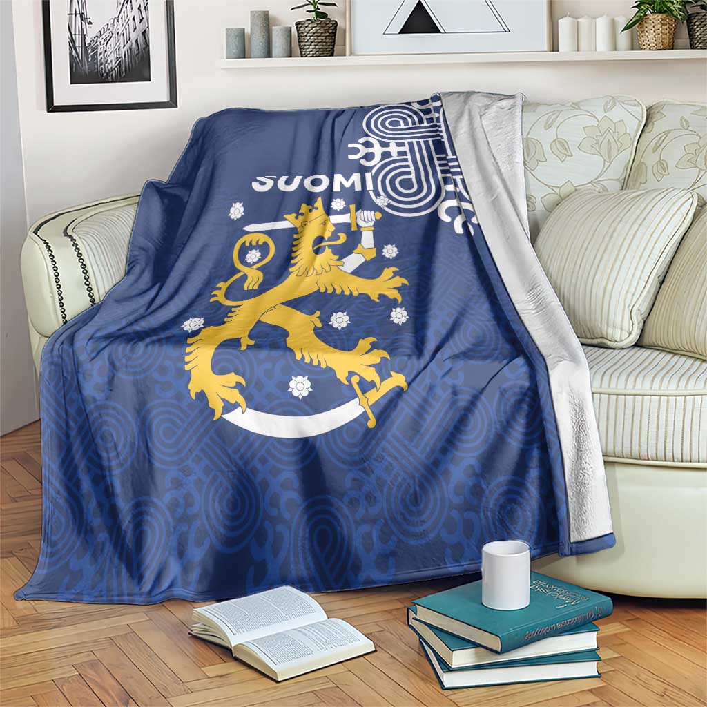 Finland Nordic Lion Blanket Pride Of Suomi - Wonder Print Shop